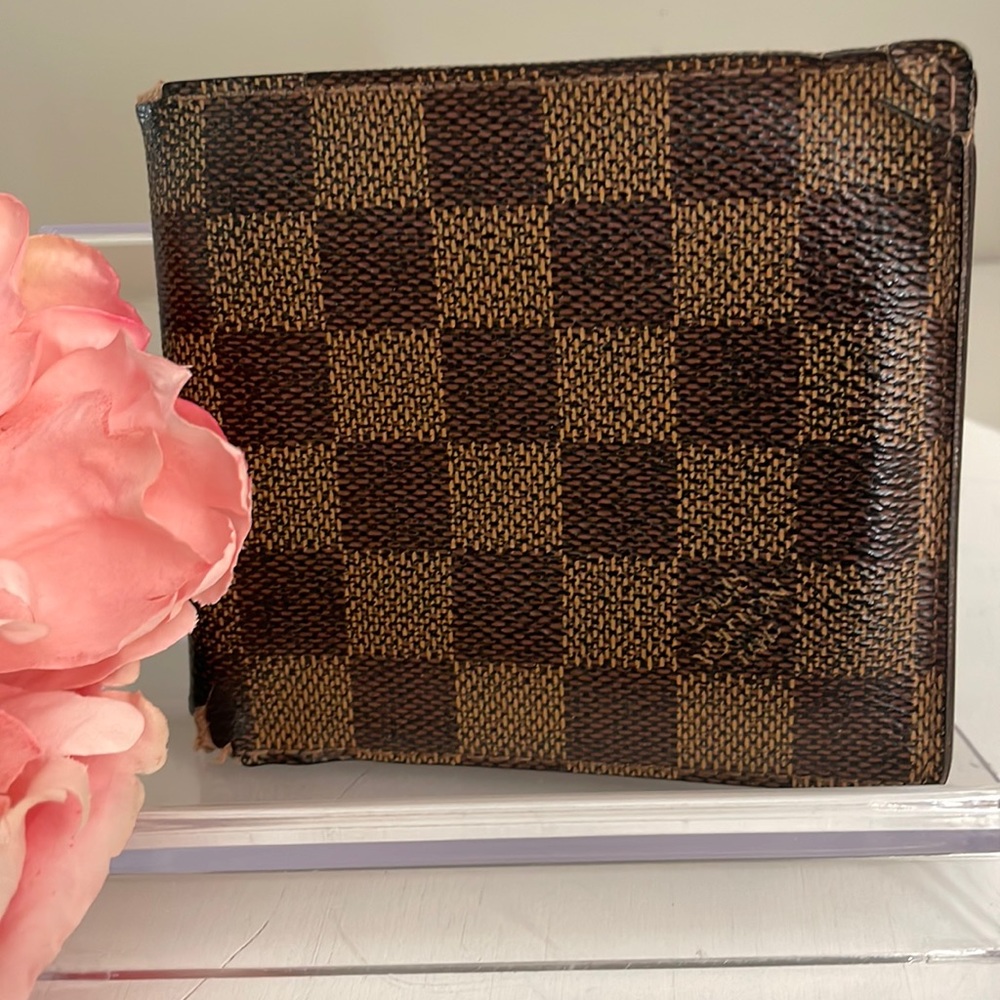 Louis Vuitton Unisex Brown Damier Ebene Wallet